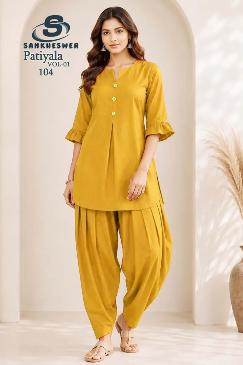 Patiyala Vol 1 By Sankheswer Vertican Plain Patiyala Salwar Suits